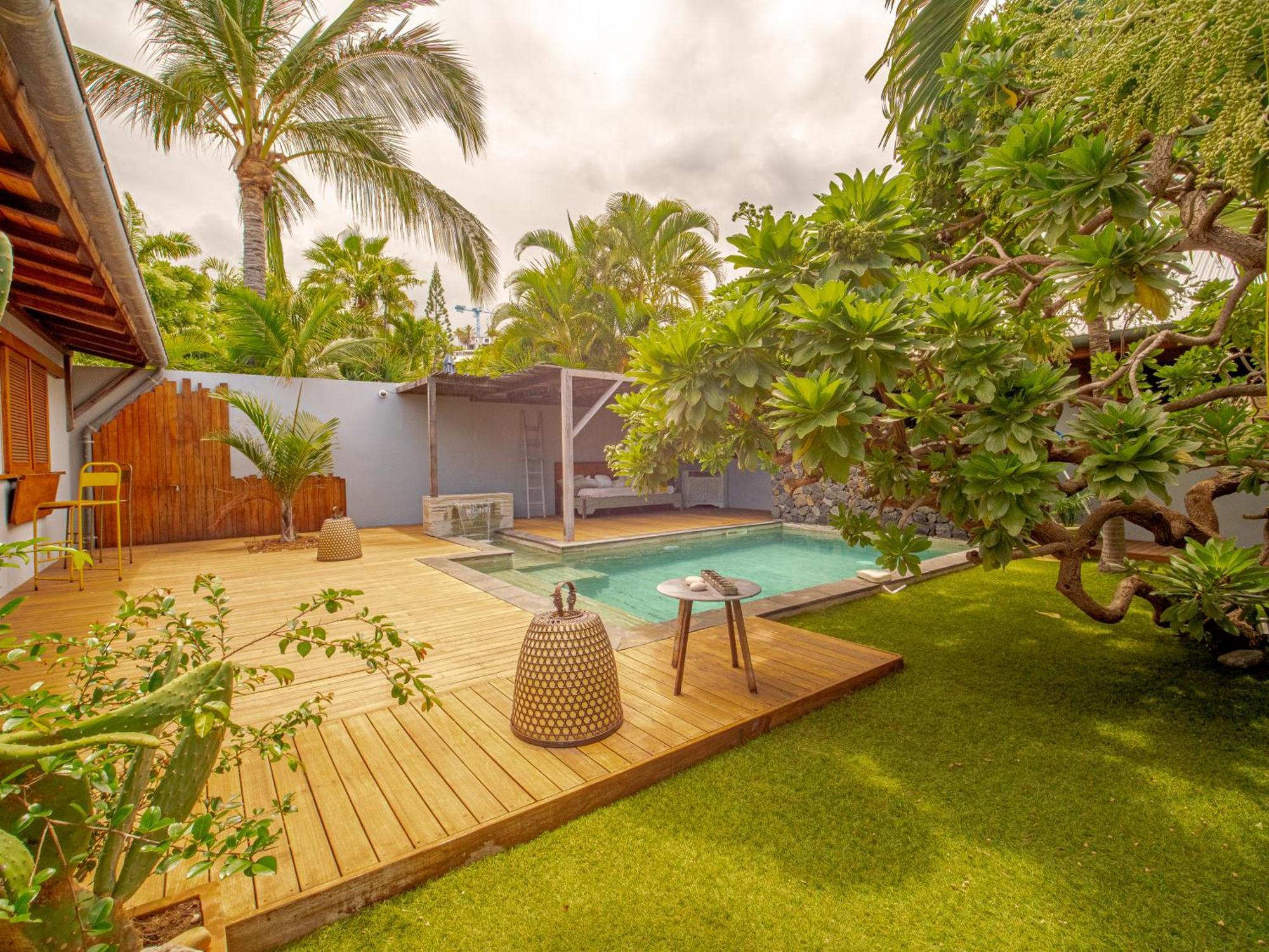 La Kaz Veloutier - Villa 4 Chambres Avec Piscine 拉萨尔勒班 外观 照片